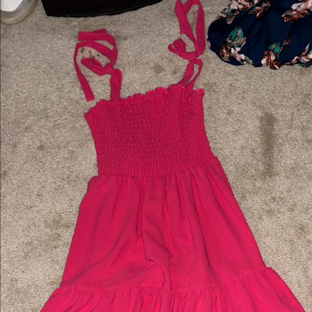 Vibrant Pink Sleeveless Dress